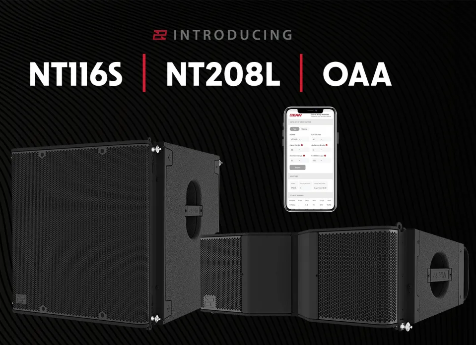 EAW® 在 InfoComm 2026 发布三款 NT 系列新品：NT208L 线阵列、NT116S 超低音及 OAA 在线阵列助手