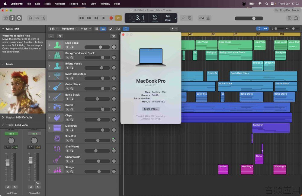 Logic Pro Running On macOS Ventura.jpg