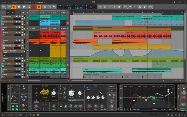 Bitwig-Studio-4-Arranger-View.gif