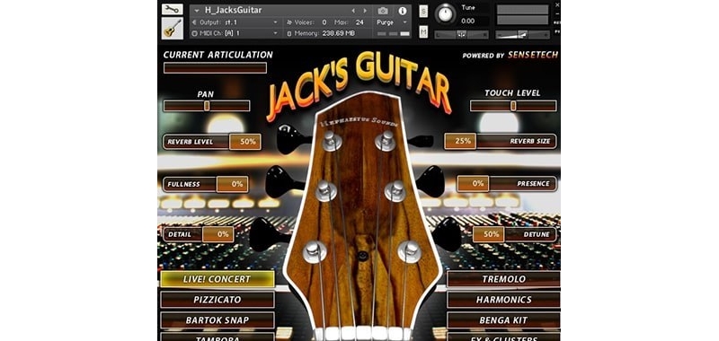 HEPHAESTUS SOUNDS JACK'S CONCERT GUITAR V1.10 KONTAKT