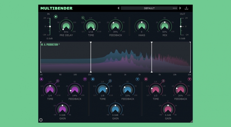 W.A. Production MultiBender is a multi-band delay thatll make your head spin