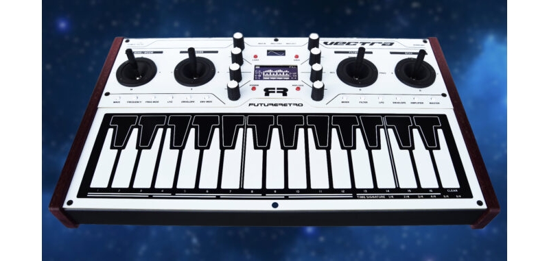 Future Retro Vectra, hybrid vector Synthesizer with 4 joysticks