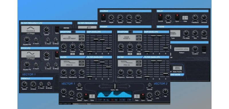 Synth Magic Vector X MKII, a multi-sampled SC Prophet VS for Kontakt