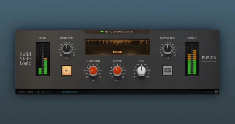 Solid State Logic launches SSL Fusion HF Compressor plugin
