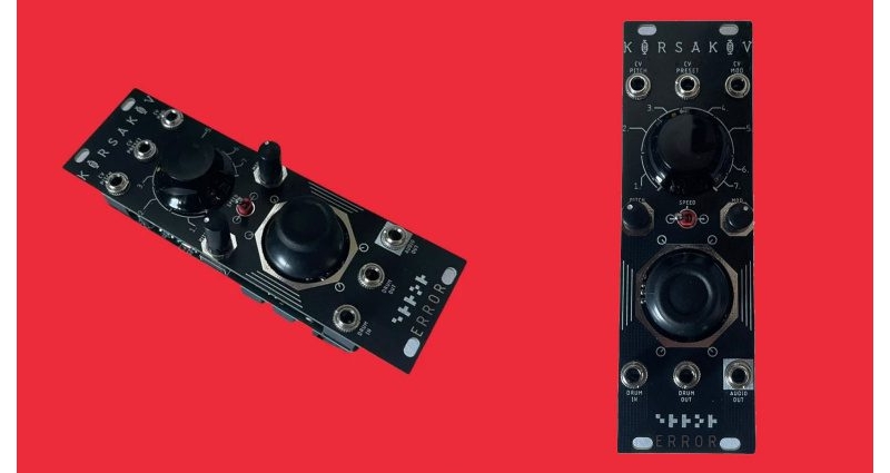 Korsakov: Weird, thumb controlled digital Eurorack drum voice thing