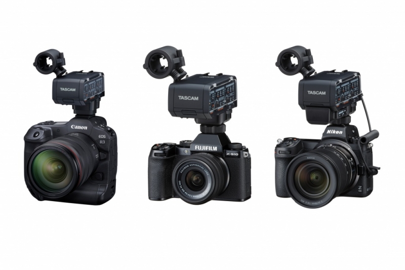 TASCAM Debuts CA-XLR2d Series XLR Audio Adapter for Use with Mirrorless Cameras
