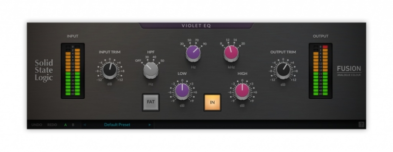 Solid State Logic announces Violet EQ plug-in
