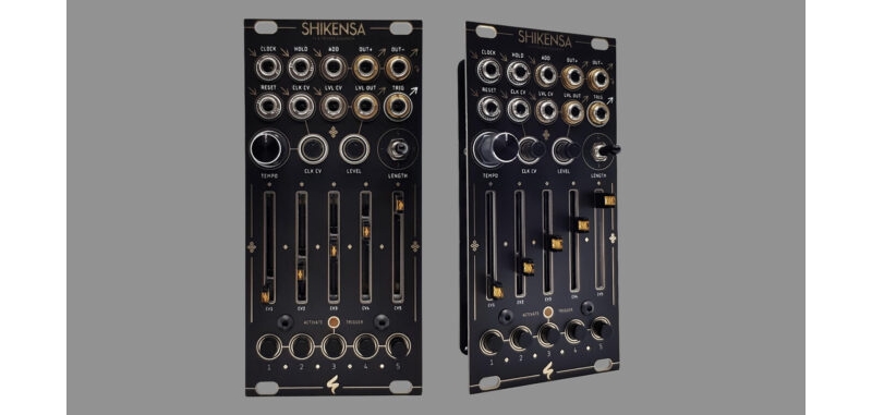 ST Modular Shikensa, a nifty 5-stage CV and trigger sequencer