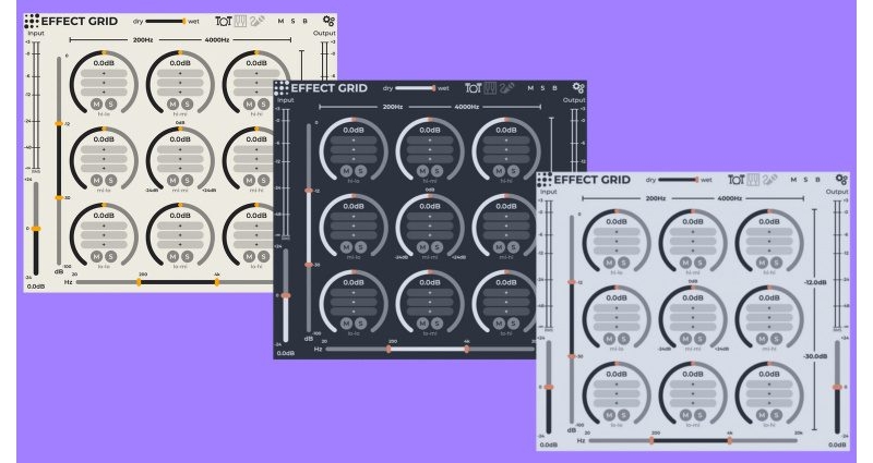Split audio into 9 frequency ranges to process independently