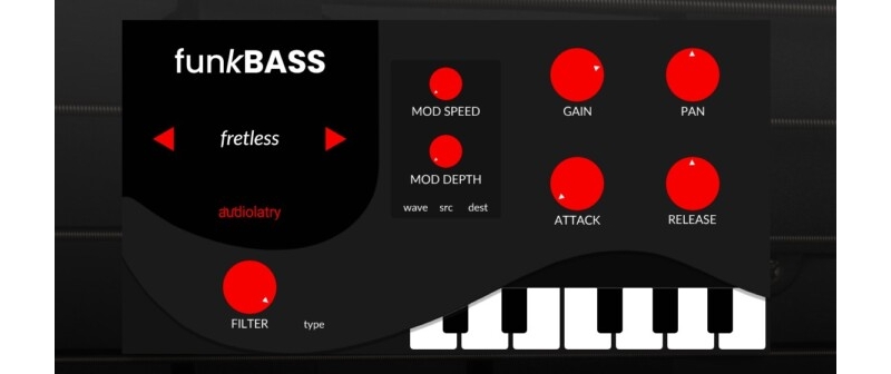 FunkBass Is A FREE Virtual Bass Instrument By Audiolatry