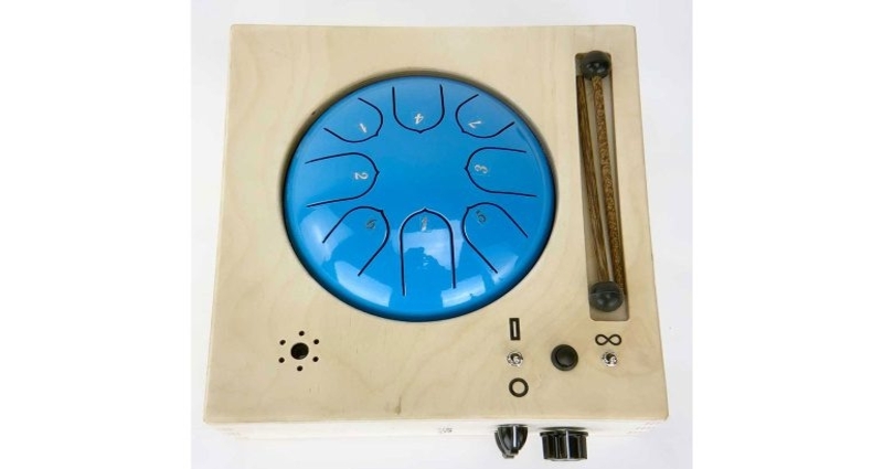 Tongue Drum delay box: mallet melodies memorised