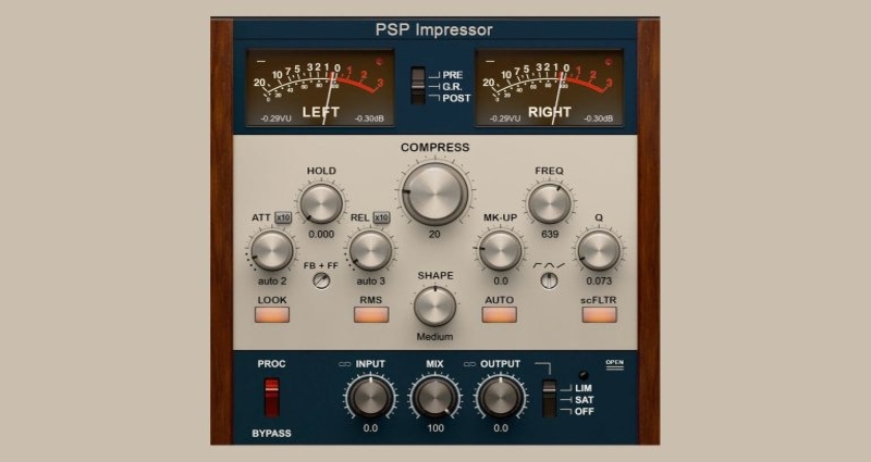 PSP Impressor: heir to MixPressor brings GUI refresh and modern features