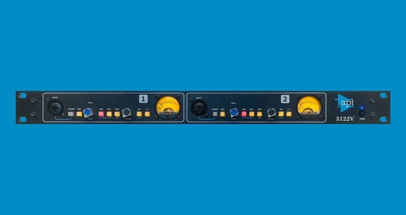 API introduces the 3122V 2-channel microphone preamp