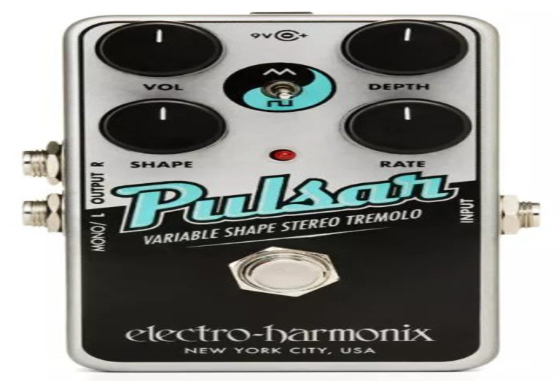 Electro-Harmonix Nano Pulsar C smaller, stereo, and feature packed tremolo