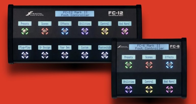 Fractal Audio FC-6 and FC-12 Mark II foot controllers offers new mini-displays