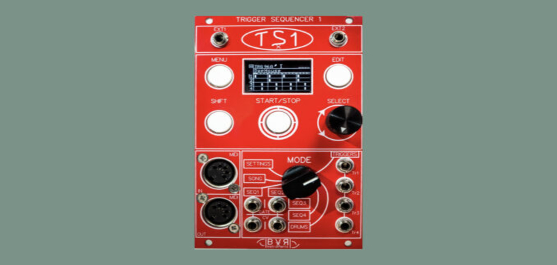 BVR-Instruments TS1: new hands-on note and trigger sequencer for Eurorack
