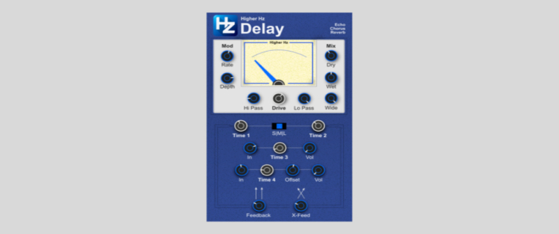 HZ Delay Is A FREE Echo/Reverb Effect By Higher Hz