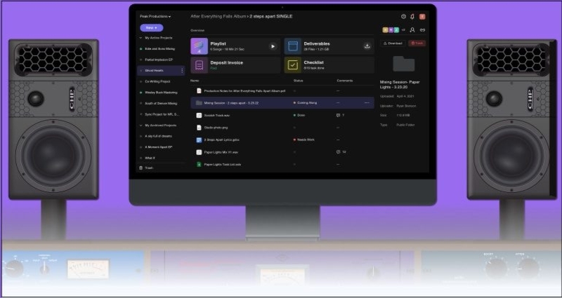 HitSend is a platform designed for mixing and mastering engineers