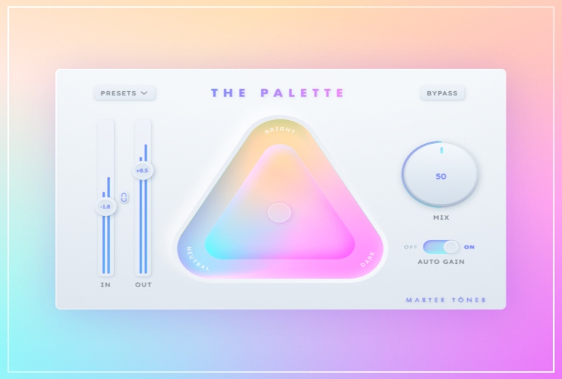 Master Tones The Palette: Visual, AI-based, multi-channel mastering