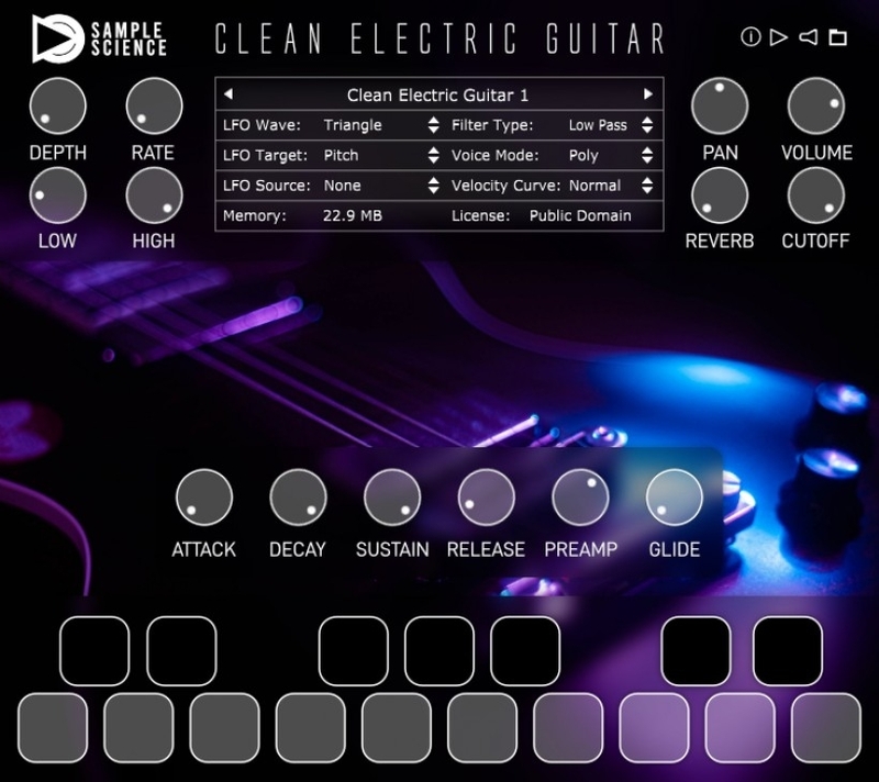 SampleScience releases free Clean Electric Guitar virtual instrument