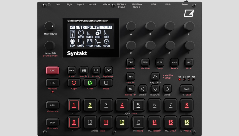 12 Track Drum Computer & Synthesizer