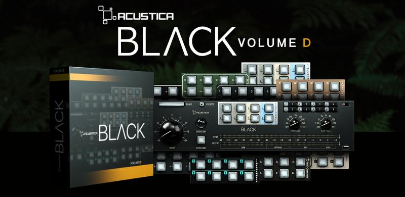 Acustica Audio releases Black's Volume D | 10 New consoles for authentic analog sound