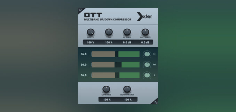Xfer Records OTT, free multi-band compressor plugin gets new GUI
