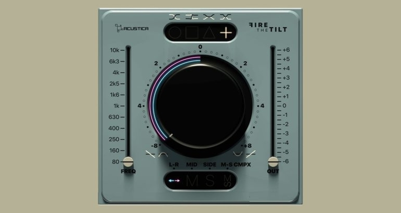 Acustica Audio Fire The Tilt: Tilt EQ with four filter types