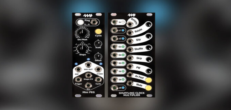 Superbooth 22: 4ms EnvelopeVCA modules, Mini PEG and Shuffling Clock Multiplier