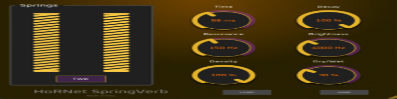 HoRNet releases SpringVerb - algorithmic spring reverb using physical models