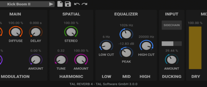 Togu Audio Line Updates FREE TAL-Reverb-4 Plugin