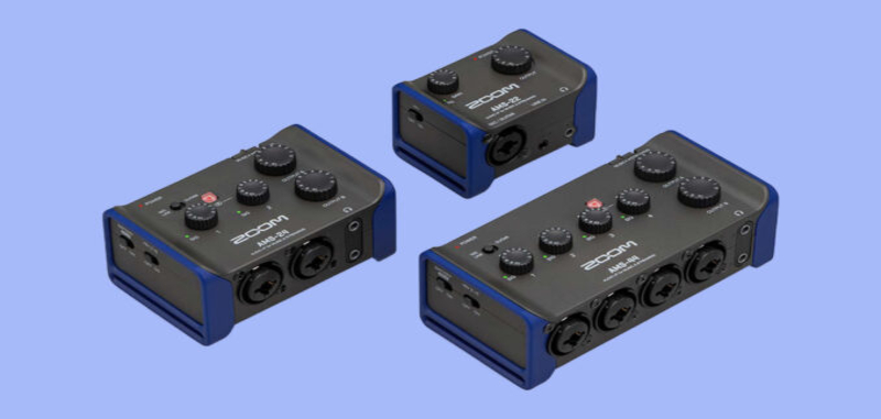 Zoom AMS Series: new compact USB audio interfaces for studio and mobile musicians