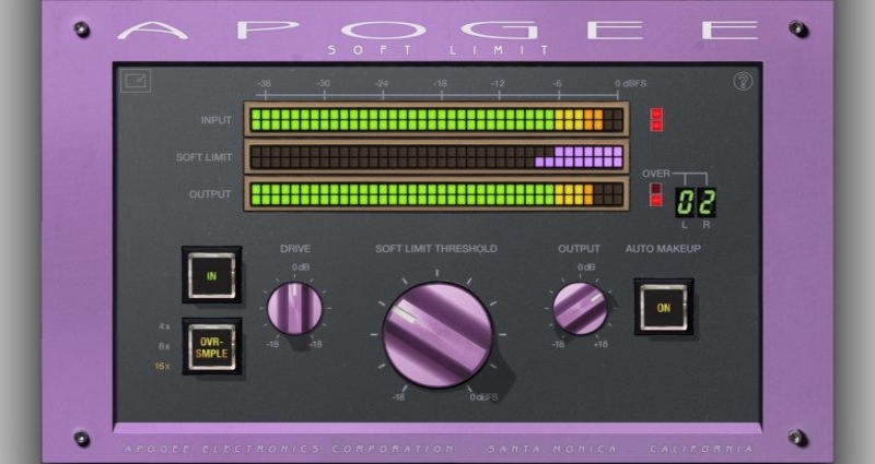 Apogee Soft Limit: free plug-in emulates analog tape compression