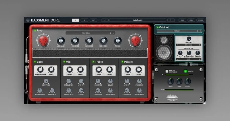 United Plugins releases Bassment Core bass guitar amp plugin by Muramasa Audio