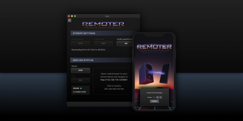 Remoter - Stream audio to your phone from your DAW