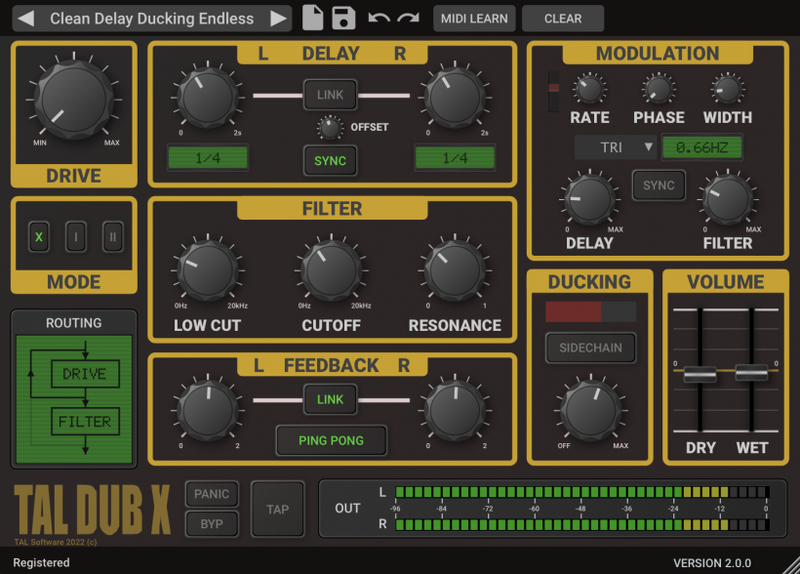TAL Software TAL-Dub-X v2.0.0
